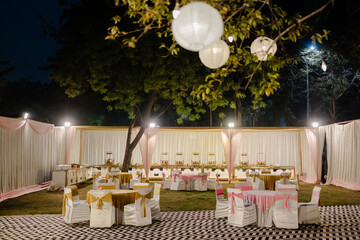 Indian Wedding Decor | Traditional & Modern Decoration Ideas with Floral Arrangements, Drapes, Lights & Elegant Mandap Setups for Grand Celebrations
