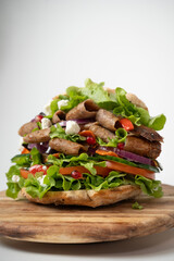 meat with vegetables Kebab,Doner