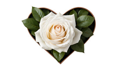 Fototapeta premium white rose isolated on white