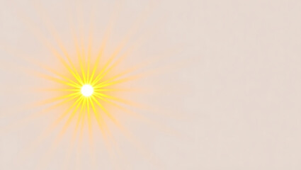 Fototapeta premium Sun rays effect isolated on background. Glowing sunlight with shine rays. Light PNG. sunburst, glistening light sun, Yellow sun glow. Sun glare. Summer spring decoration design elements 