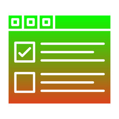 Fototapeta premium Survey Icon