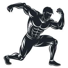 Exercise Silhouette vector black color silhouette