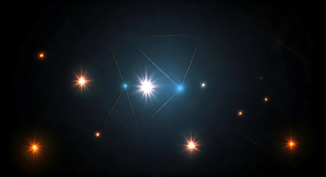 Crushed glass effect with fragmented  angular shapes in bold colors.