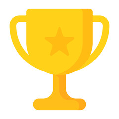 Trophy icon. Winner cup icon