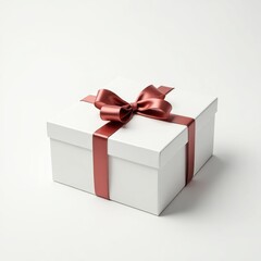 Fototapeta premium Clear gift box mockup for presentations