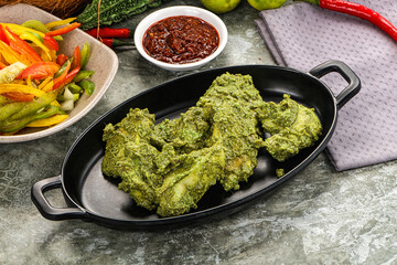 Indian cuisine - Mint chicken tikka