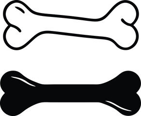Dog bone icons. Vector illustration
