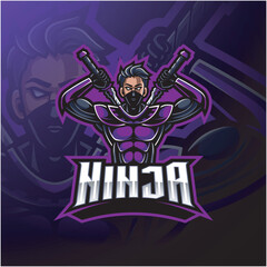 ninja mascot logo vector file free download, eagles. Knights on horseback, warriors with swords, Spartans, wild animals. Vector illustration