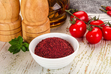 Natural organic Sumah powder for culinary