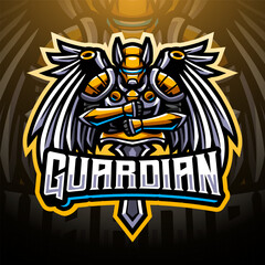 guardian man mascot logo vector file free download, eagles. Knights on horseback, warriors with swords, Spartans, wild animals. Vector illustration