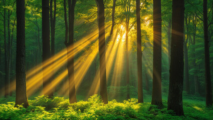 morning in the forest