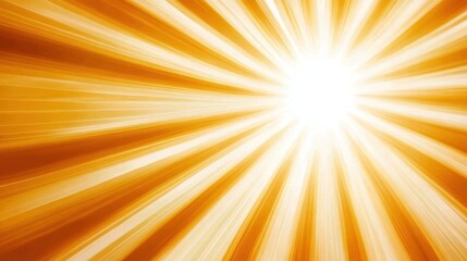 Abstract background with radiant, sunburst pattern in warm gold and white tones. Bright, energetic, and dynamic visual.