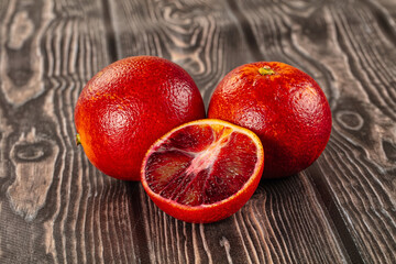 Red sweet juicy orange fruit