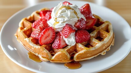 Delicious Plate of Fresh Strawberries Displayed on Elegant White Dish