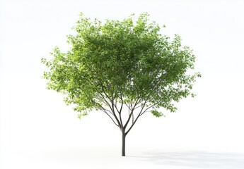 Obraz premium Isolated vibrant green tree