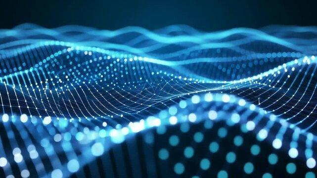 High-Tech Abstract Background of Science and Technology Generative AI