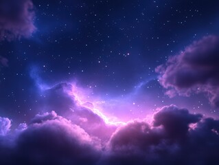 Obraz premium Colorful dreamy nebula cosmos scene