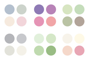Abstract color palette Color swatches
