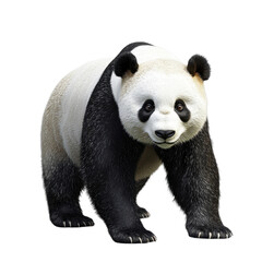 Obraz premium Majestic Giant Panda: Nature’s Gentle Giant on white background