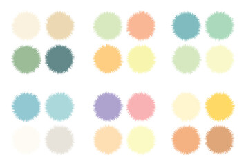Abstract color palette Color swatches