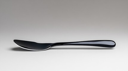 Sleek, modern black spoon
