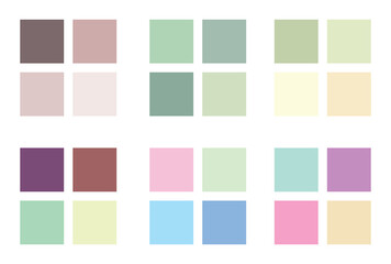 Abstract color palette Color swatches