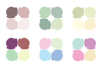 Abstract color palette Color swatches