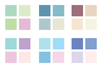 Abstract color palette Color swatches