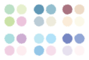 Abstract color palette Color swatches