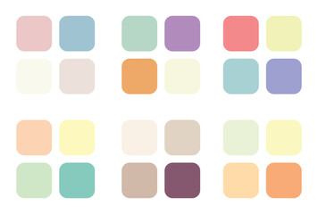 Abstract color palette Color swatches