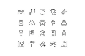 Travel Icons - Outline