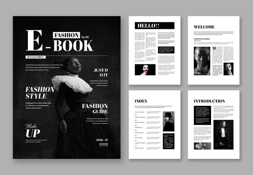 Modern Fashion EBook Template For Trendy Creatives