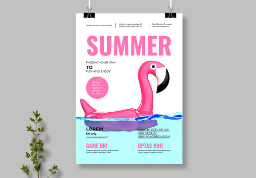 Modern Summer Event Poster Template