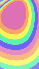 Fototapeta premium Easter. Bright rainbow background with Easter egg symbol and empty copy space for text.