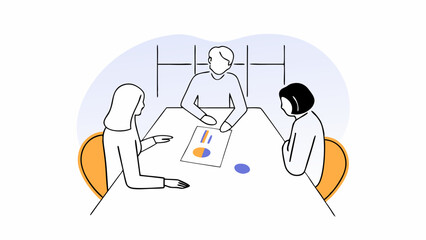  Financial Team Discussion – Suitable for Budget Planning and Business Analysis Concepts