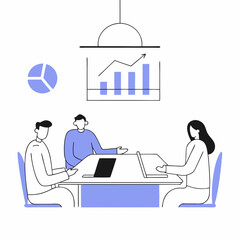 Business Collaboration Scene – Ideal for Teamwork and Office Communication Visuals