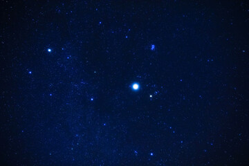 Milky Way stars photographed with a wide angle lens.