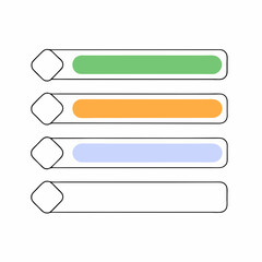 Obraz premium Hamburger Menu - Three horizontal lines stacked on top of each other, typically used to represent a navigation menu or sidebar options.