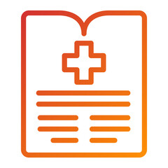 Obraz premium Vector Design Medical History Icon Style