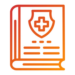 Fototapeta premium Vector Design Medical Book Icon Style