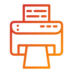 Vector Design Printer Icon Style