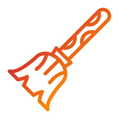 Obraz premium Vector Design Broomstick Icon Style