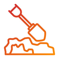 Vector Design Digging Icon Style