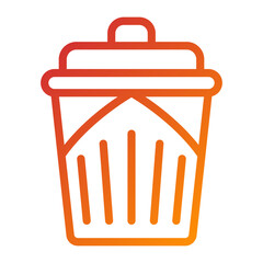 Vector Design Trash Can Icon Style