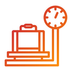 Vector Design Luggage Scale Icon Style
