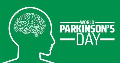 World Parkinson’s Day background banner or poster design template. observed every year in  April. Holiday concept. Use to any Template, card, poster, placard, template.