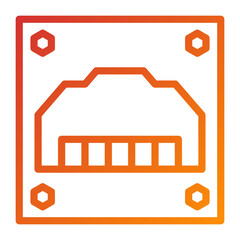 Vector Design LAN Icon Style