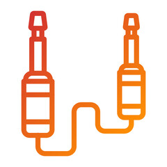 Vector Design Audio Cable Icon Style