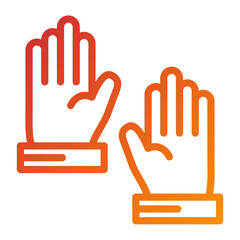 Gloves Icon Style