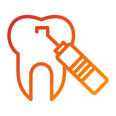 Tooth Scaling Icon Style